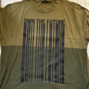 Sean John Olive Barcode Graphic Tee